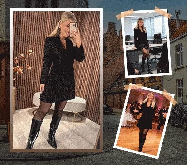 unifarbenes-kleid-mit-revers-und-sakkolook